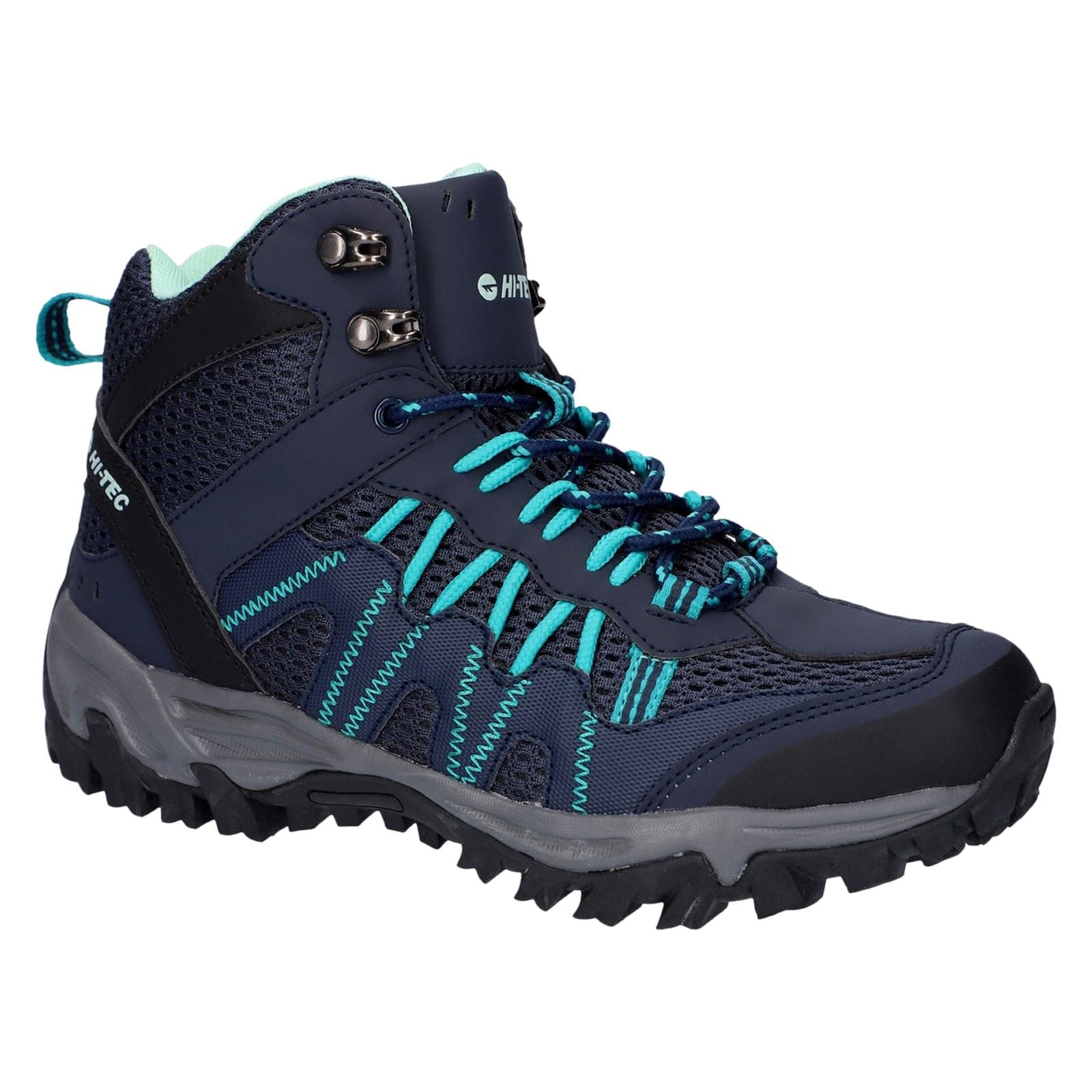 Hi-Tec Jaguar Mid Polyester Damen Wanderschuhe In Sky Captain/Navigate