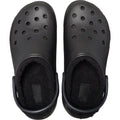 Crocs Classic Platform Lined Damen Clogs Aus Thermoplast In Schwarz