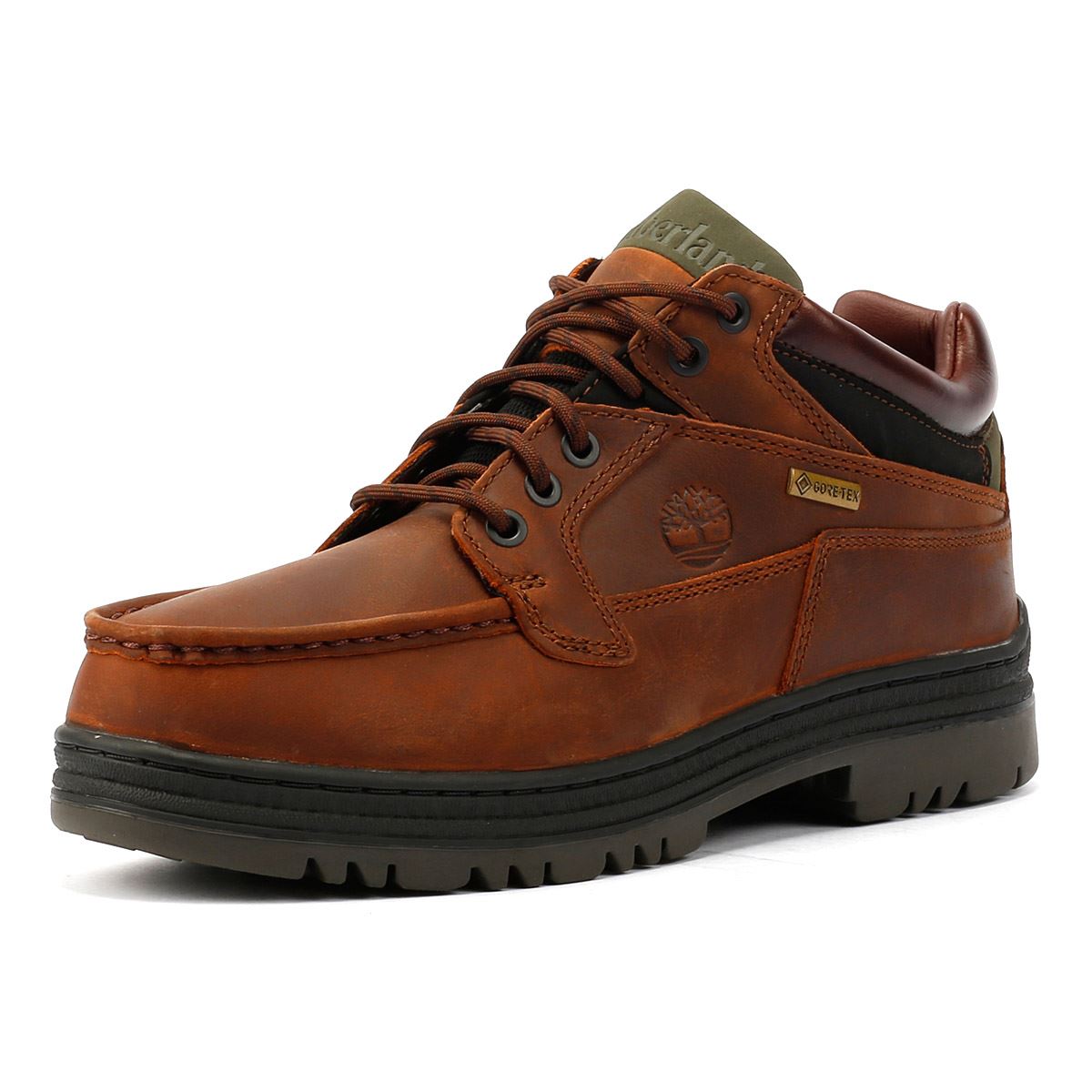 Timberland Heritage Low Lace Gore-Tex Braune Herrenstiefel Aus Leder