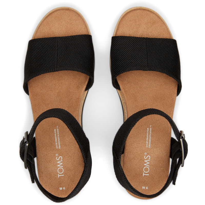 TOMS Diana Synthetik Damen Schwarze Keilabsätze