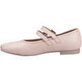 Hush Puppies Nancy Mary Jane Damen Flats Aus Leder In Altrosa