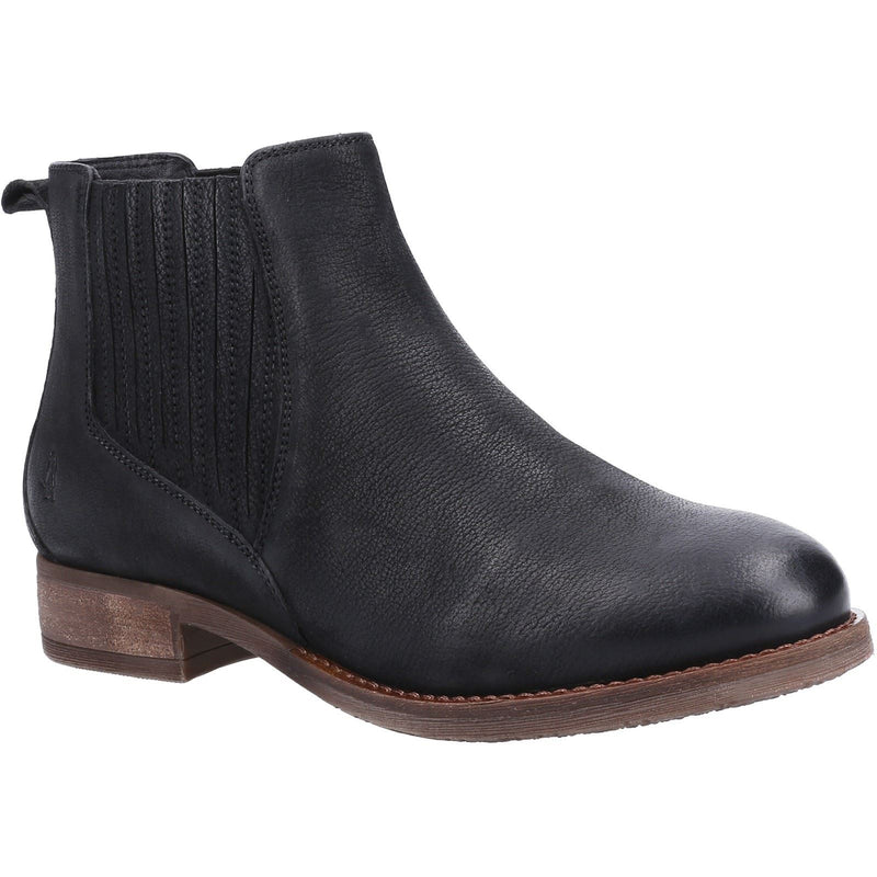 Hush Puppies Edith Damenlederstiefel In Schwarz