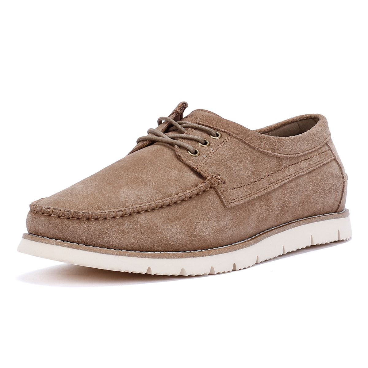 Ben Sherman Soho Wildleder Herren Graue Schnürschuhe