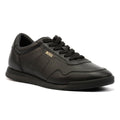 Boss Titanium Herren Schwarz Leder Sneaker