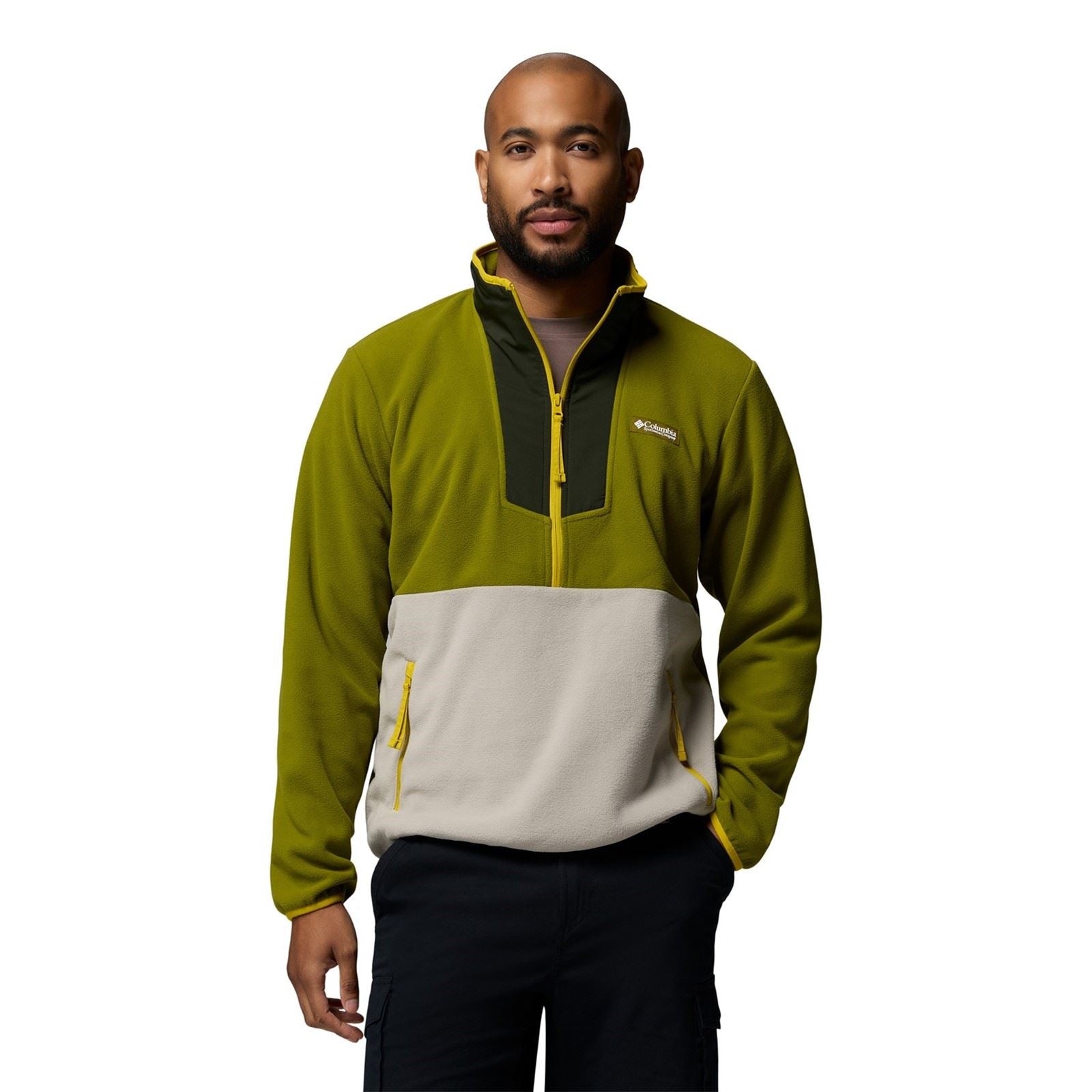 Columbia Sequoia Grove Half Zip Herren Grüne Fleecejacke