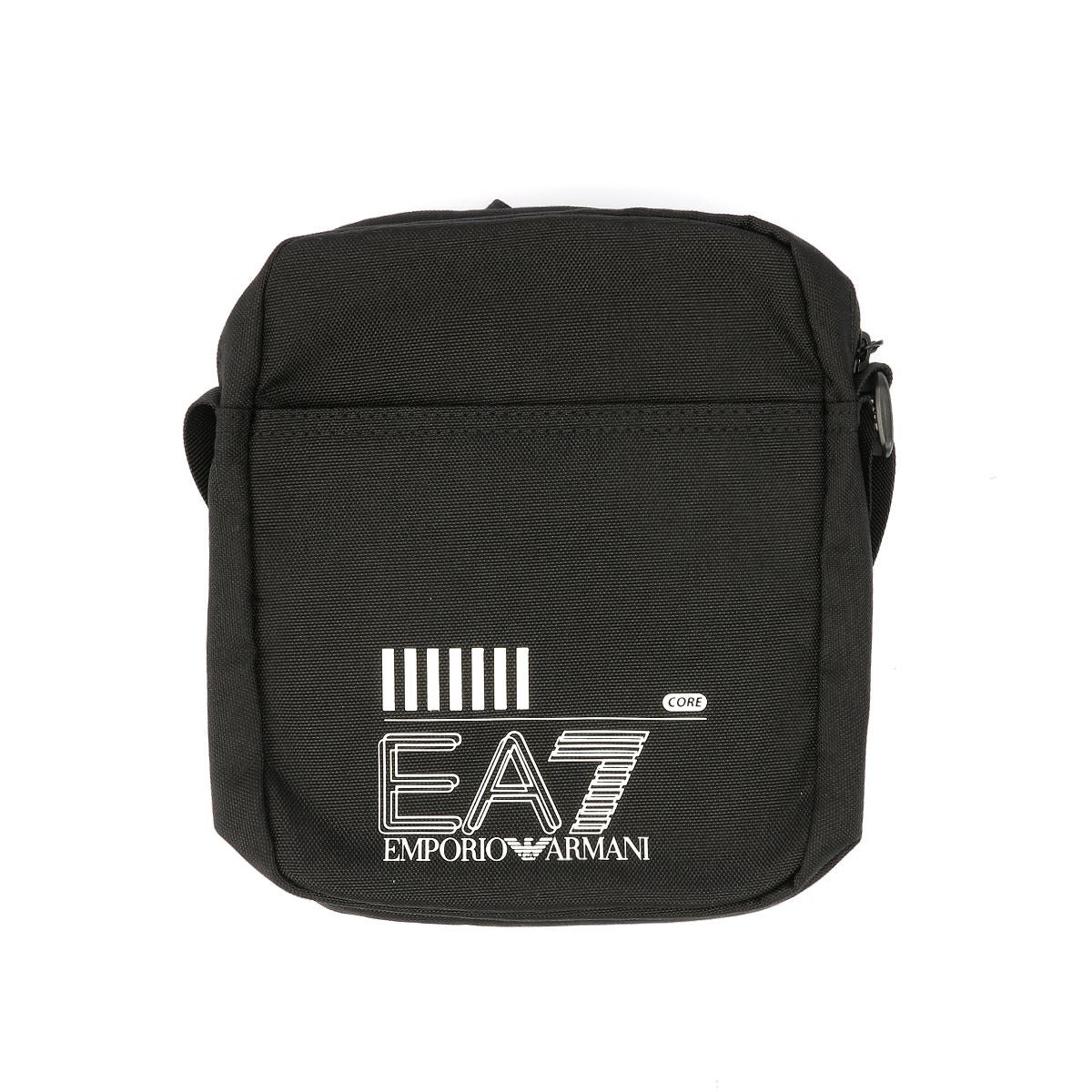 EA7 Train Core Small Herrentasche Aus Schwarzem Polyester
