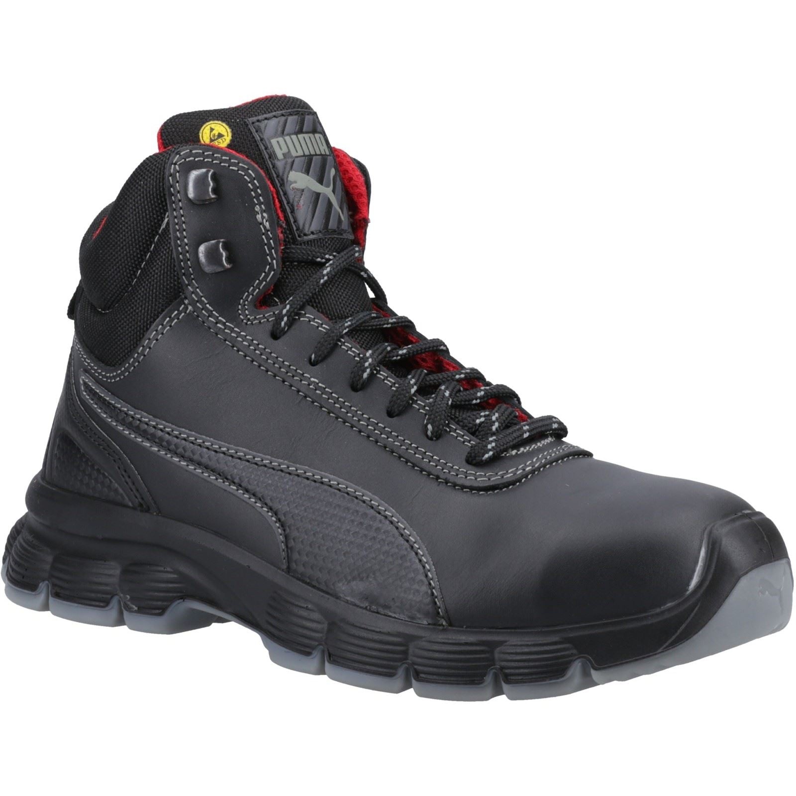 Puma Safety Condor Mid S3 Nubuk Schwarz Sicherheitsstiefel