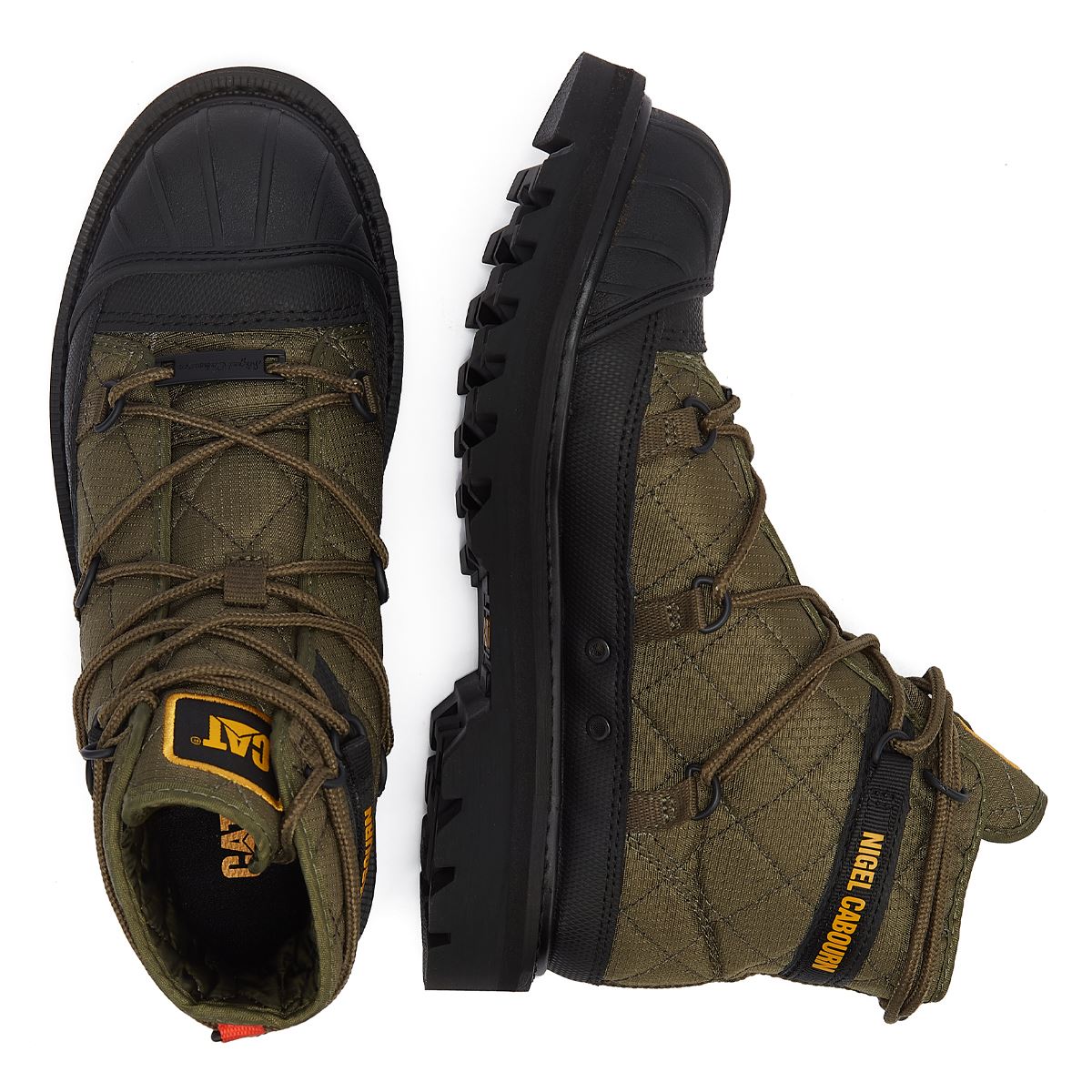 Caterpillar Omaha Alt Schnürstiefel In Olivnacht