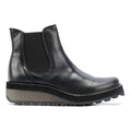 Fly London Huud Leder Damen Schwarze Farbe Stiefel