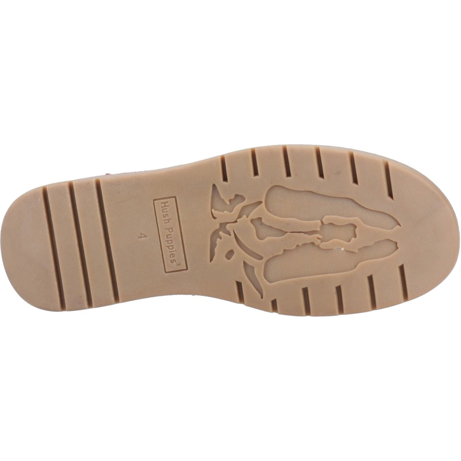 Hush Puppies Leonie Damen Chelsea Stiefeletten in Burgunderrot aus Wildleder