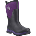 Muck Boots Arctic Sport II Mid Damen Stiefel aus Gummi in Schwarz/Acai für den Winter bis zur Mitte der Wade