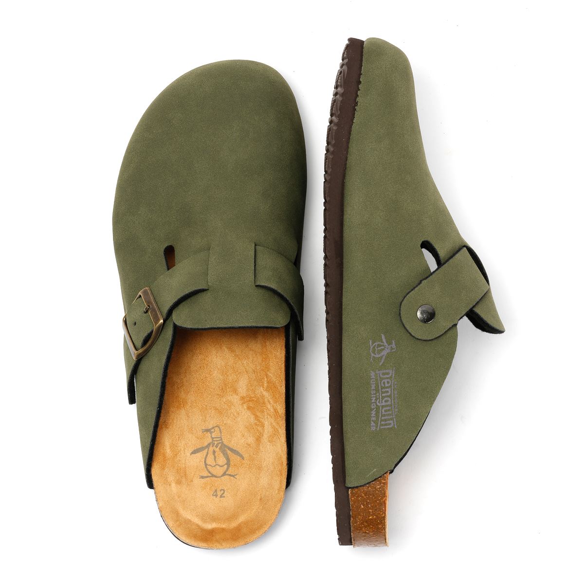 Penguin Pappy Herren Grüne Sandalen