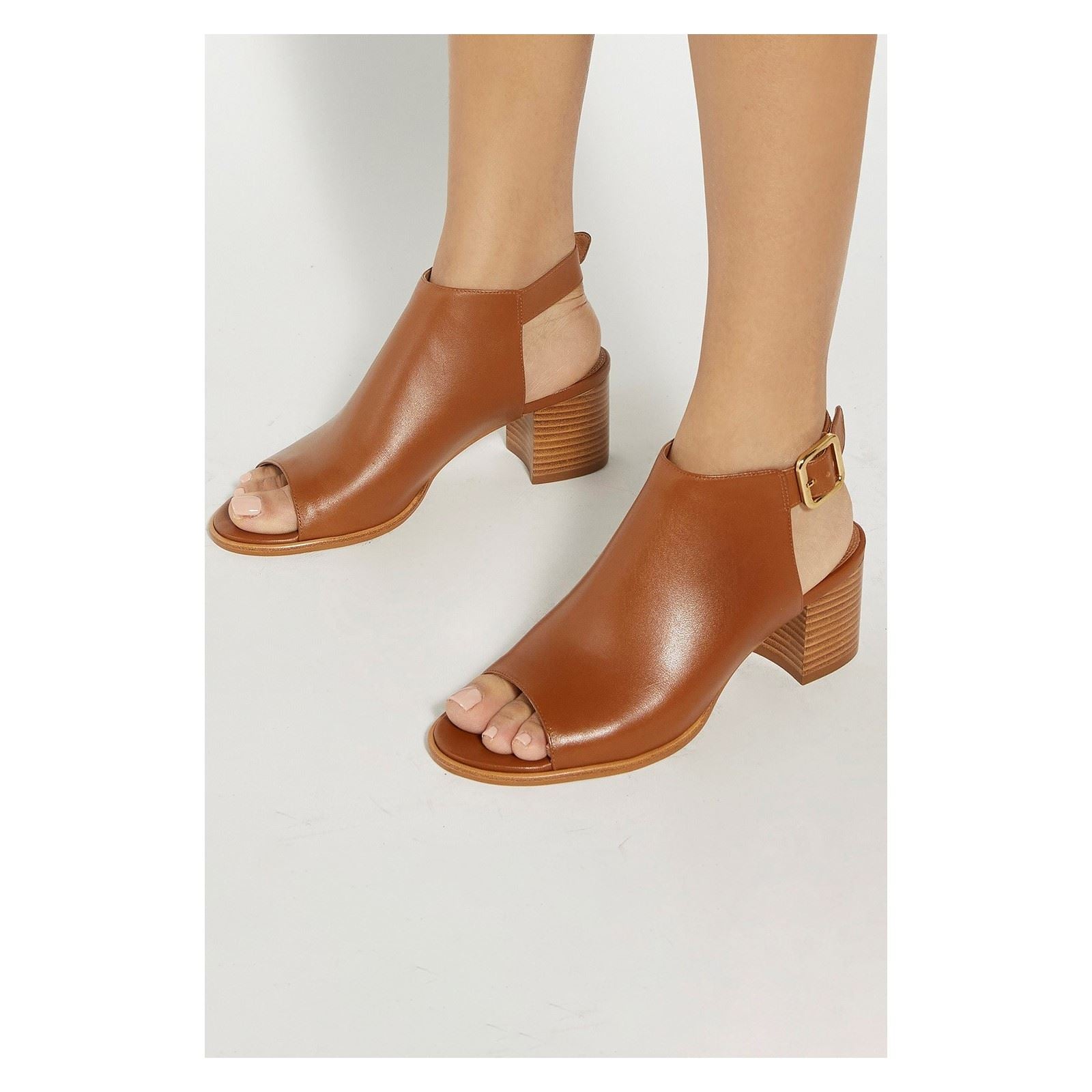 Dune Joupin Damen Sandalen Aus Leder In Tan