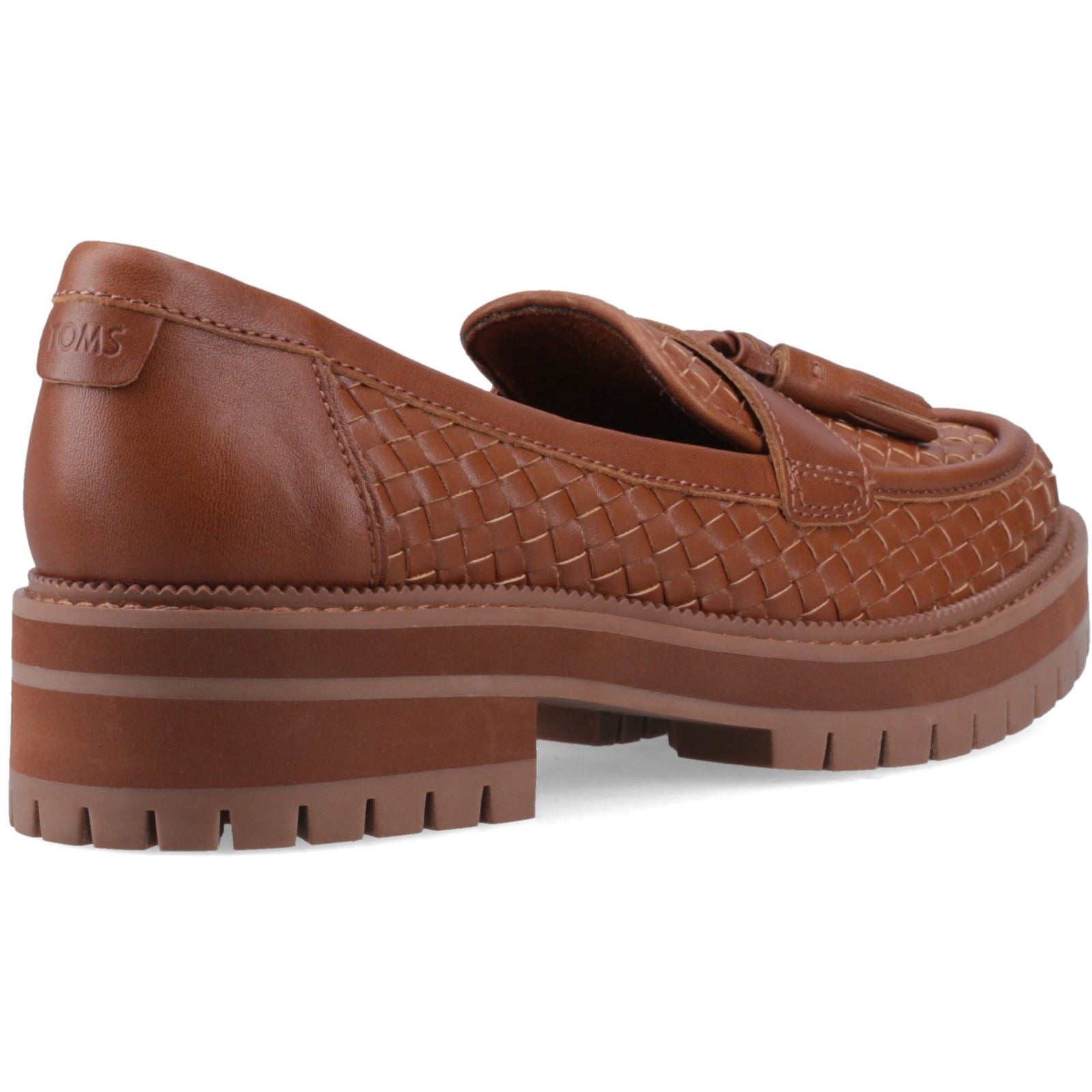 TOMS Cara Woven Damen Loafers in Bernsteinbraun