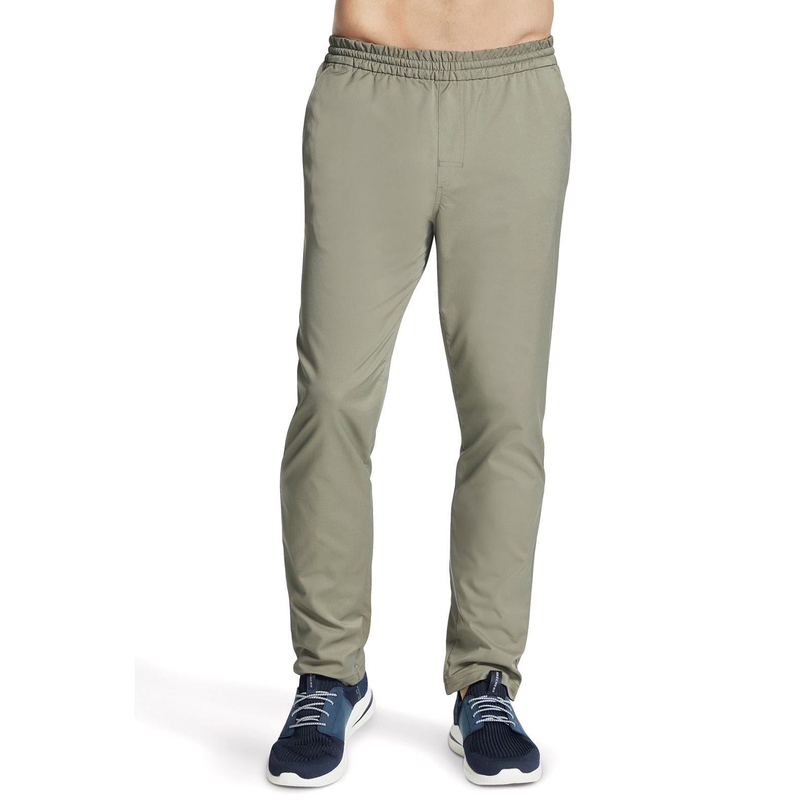 Skechers Performance Pant Downtown Classic Polyester Herren Olivfarbene Trainingshosen