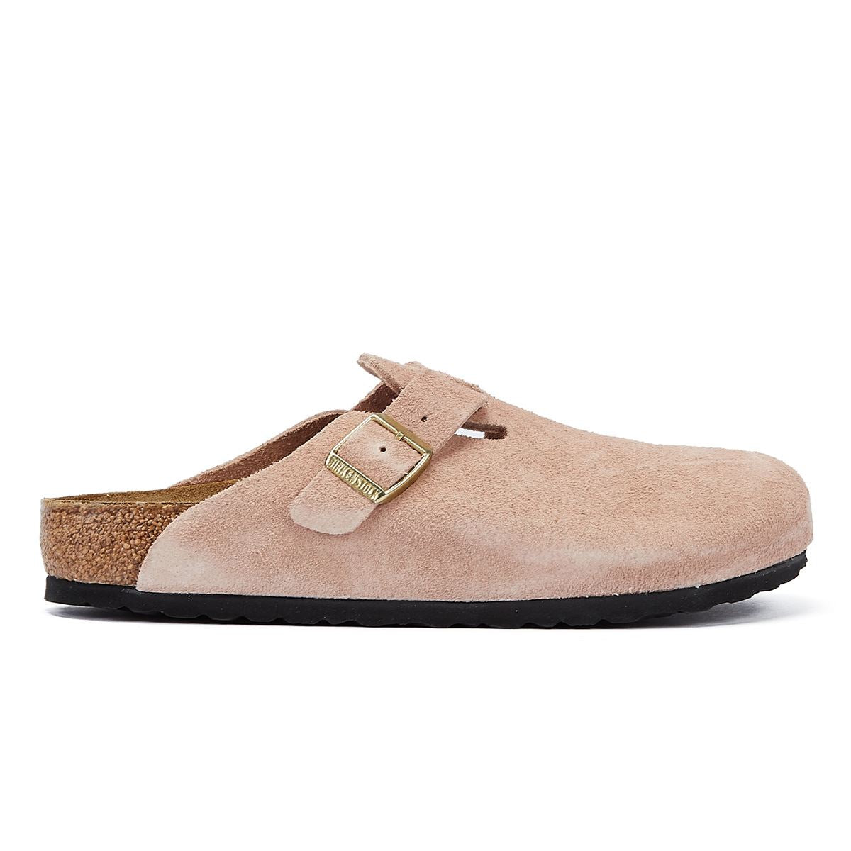 Birkenstock Boston Wildleder Damen Bequeme Schuhe In Hellrosa