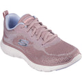 Skechers Flex Appeal 5.0 Cruising Thru Damen Textil Sneaker In Malve/Hellblau
