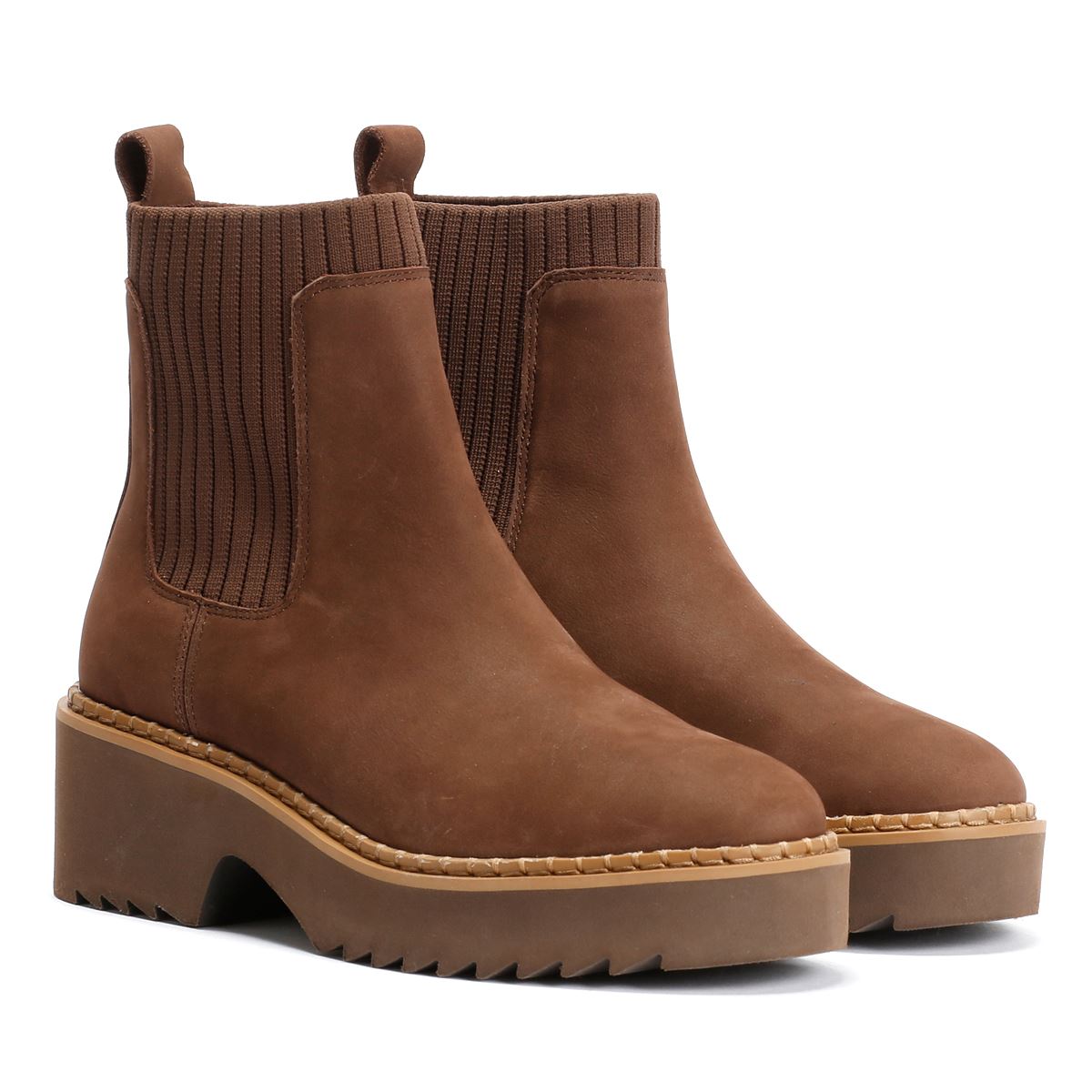 TOMS Millie Nubuck Damen Braune Stiefel