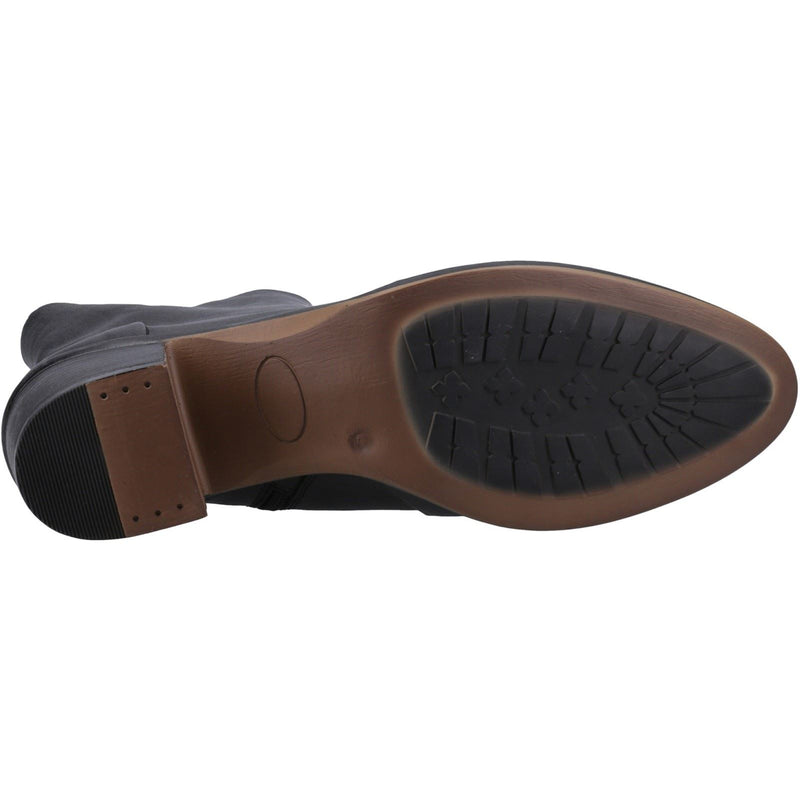 Hush Puppies Winona Damen Schwarze Farbe Lederstiefel