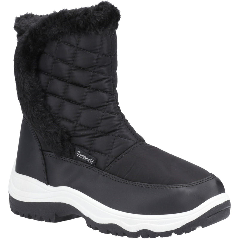 Cotswold Butterrow Textile Damen Schwarze Farbe Winterstiefel bis zur Mitte der Wade