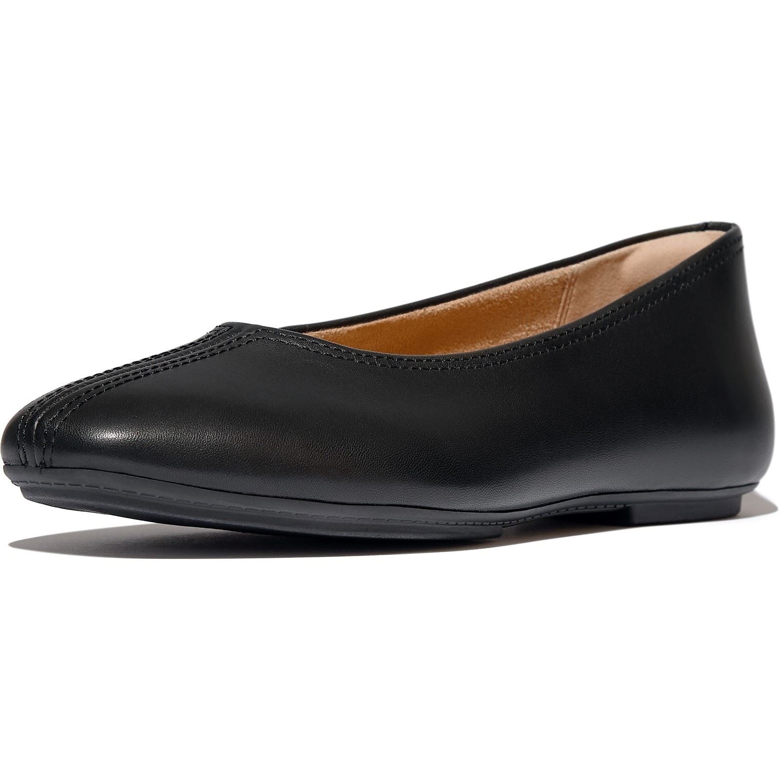 Fitflop Delicato High-Cut Leder Damen Schwarze Ballerinas