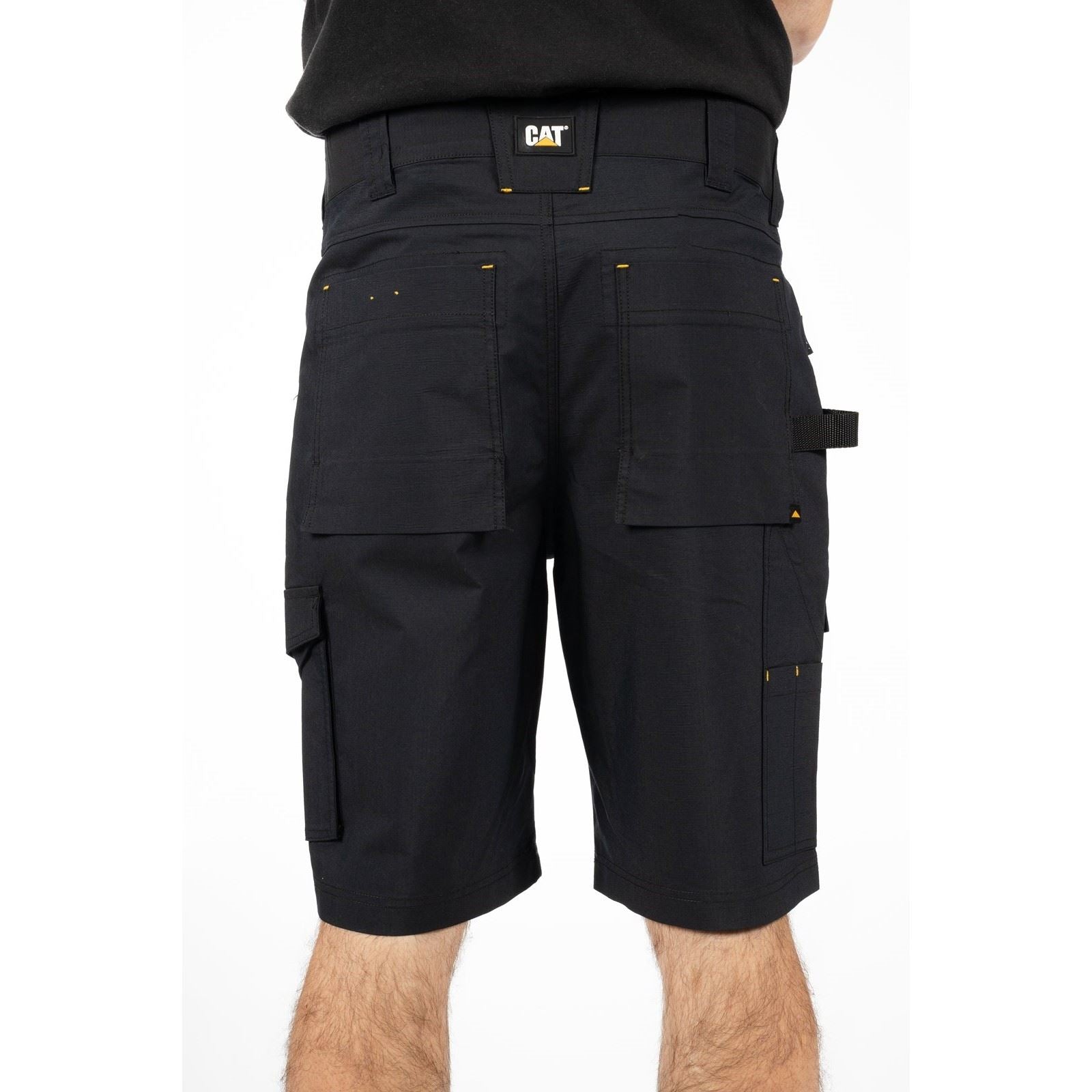 Caterpillar Nexus Stretch Baumwoll Arbeits Shorts Für Herren In Schwarz
