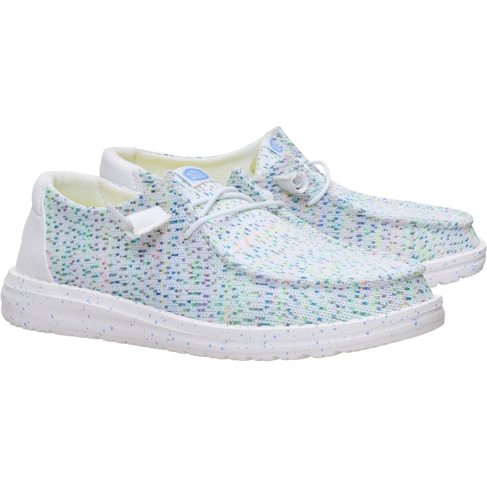 HEYDUDE Wendy Stretch Polyester Damen Weiß/Multi Mokassins