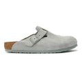 Birkenstock Boston Suede Graue Clogs