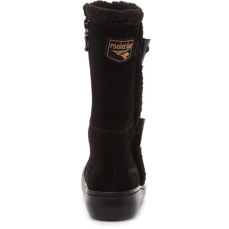 Rocket Dog Slope Damenstiefel Aus Schwarzem Wildleder