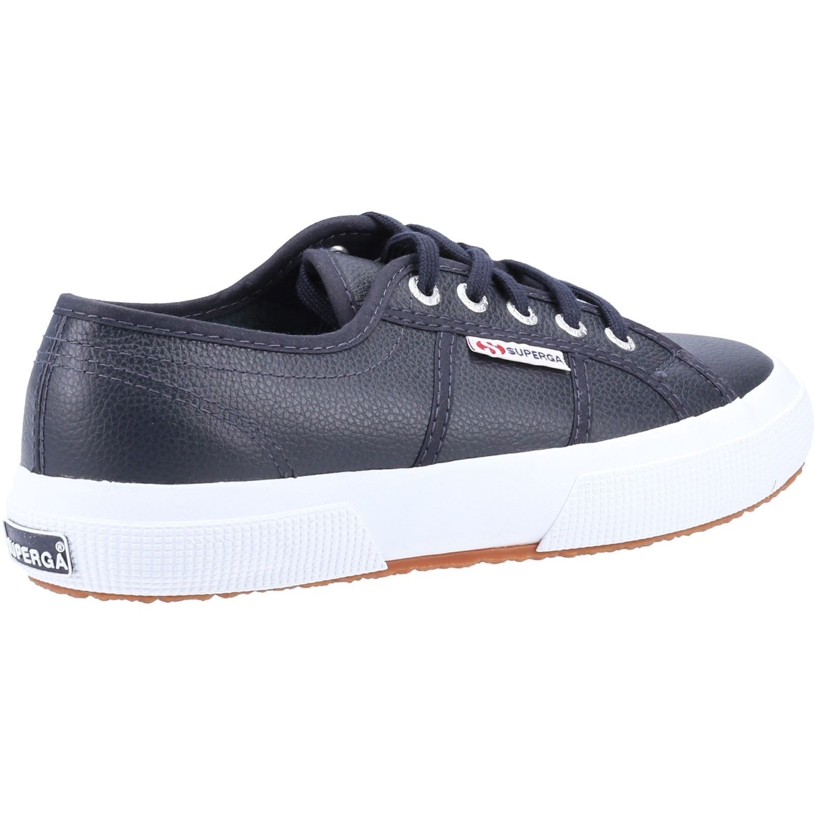 Superga 2750 Leder Damen Sneaker In Marineblau