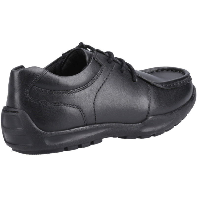 Hush Puppies Mackenzie Die Schwarzen Schnürschuhe Für Jungen Aus Leder