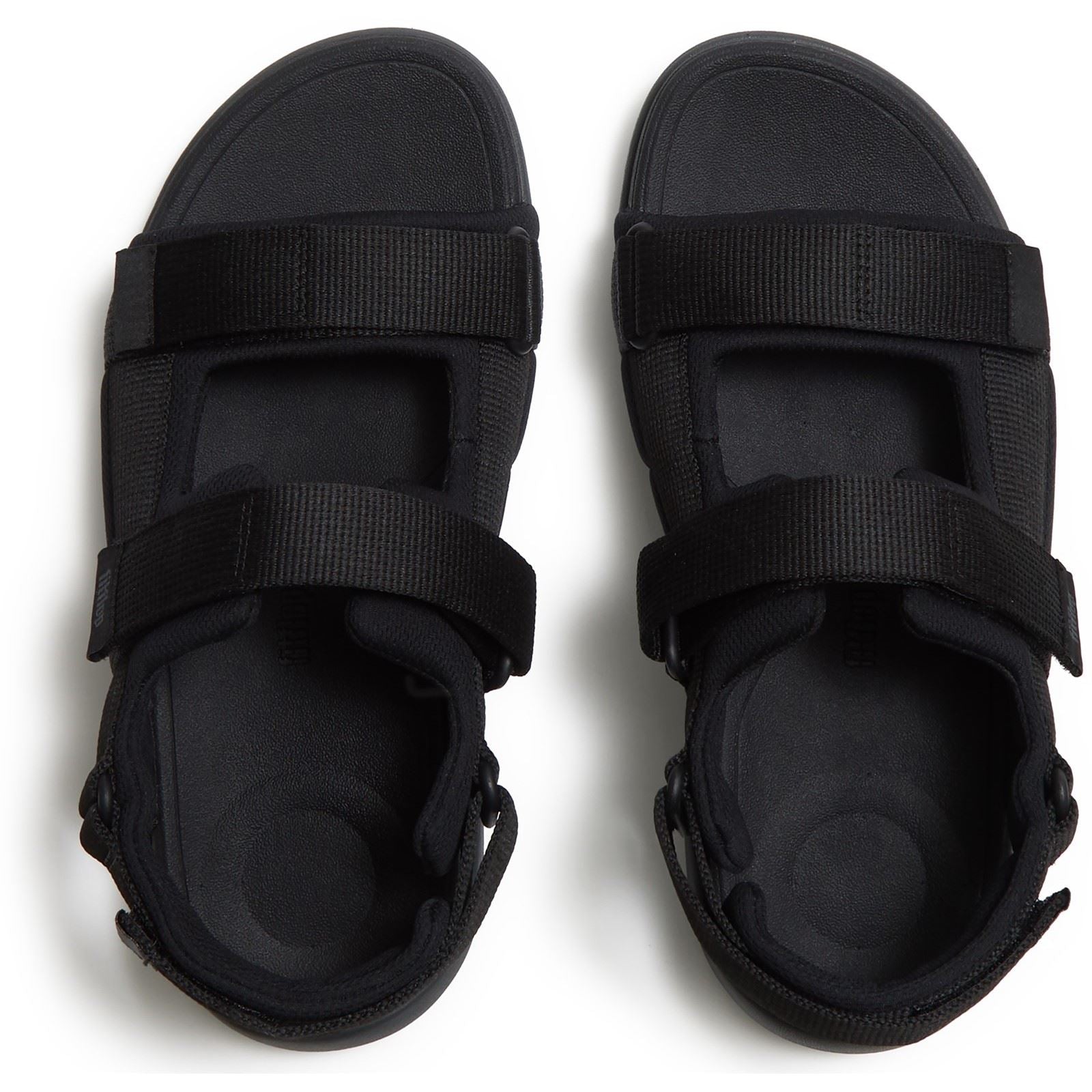 Fitflop F-Mode Go Polyester Herren Schwarze Sandalen