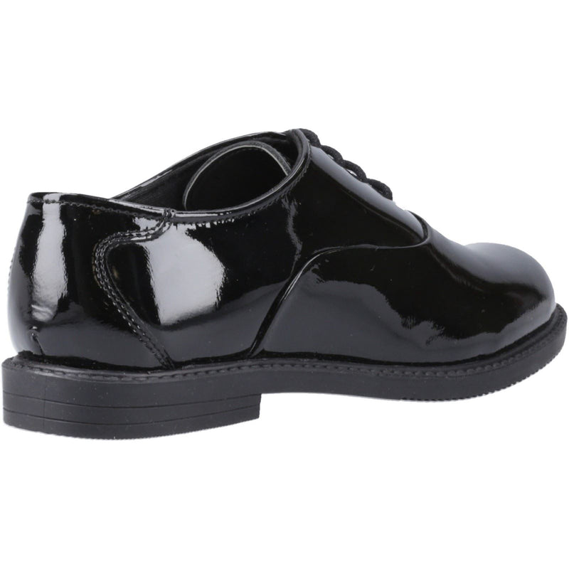 Hush Puppies Nellie Patent Mädchenschuhe Aus Schwarzem Leder