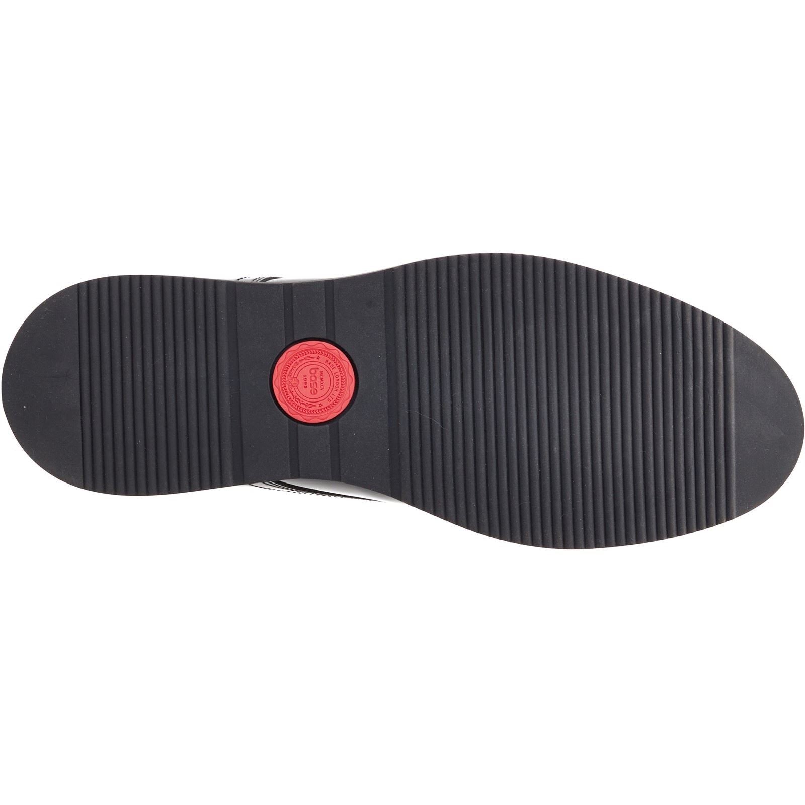 Base London Roly Leder Herrenschuhe In Schwarz Oxford Stil