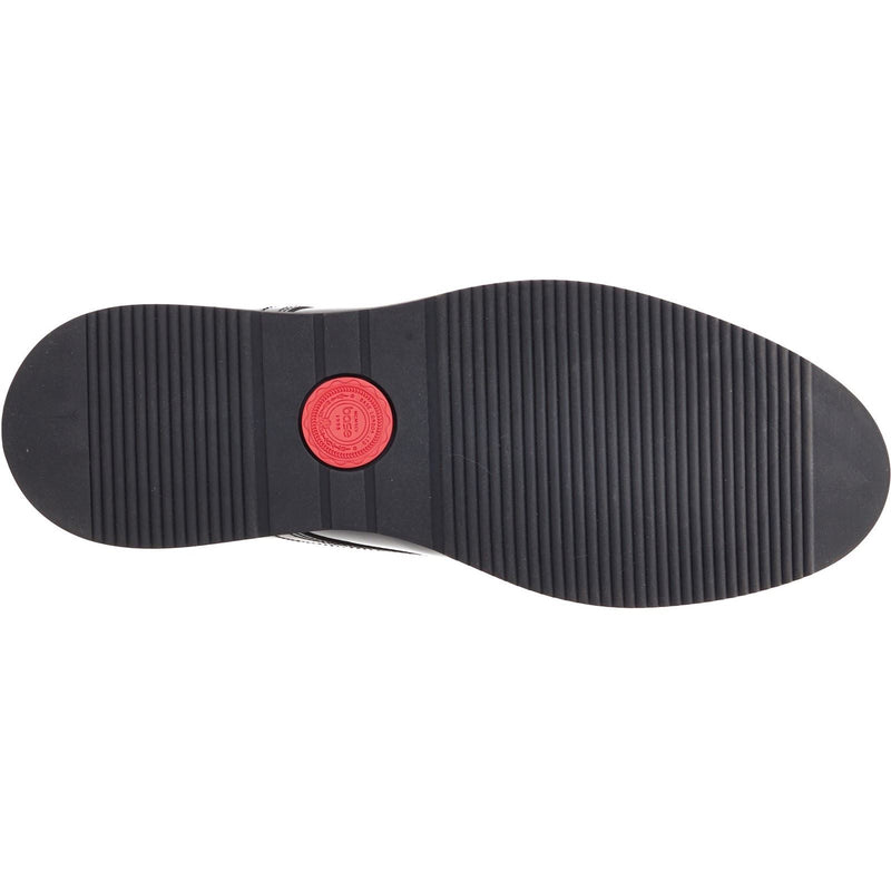 Base London Roly Leder Herrenschuhe In Schwarz Oxford Stil