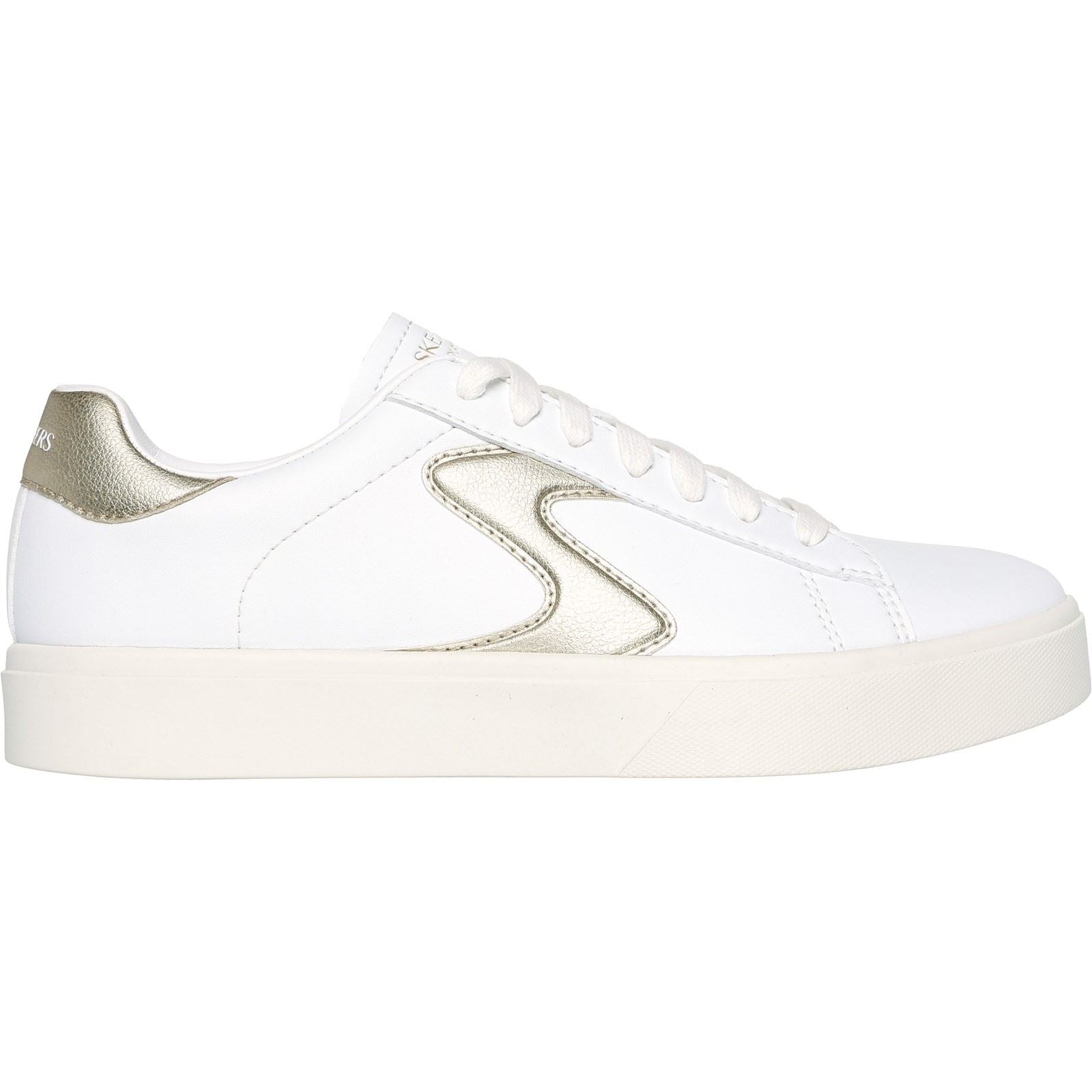 Skechers Eden LX - Beaming Glory Damen-Sneaker Aus Synthetik In Weiß/Gold