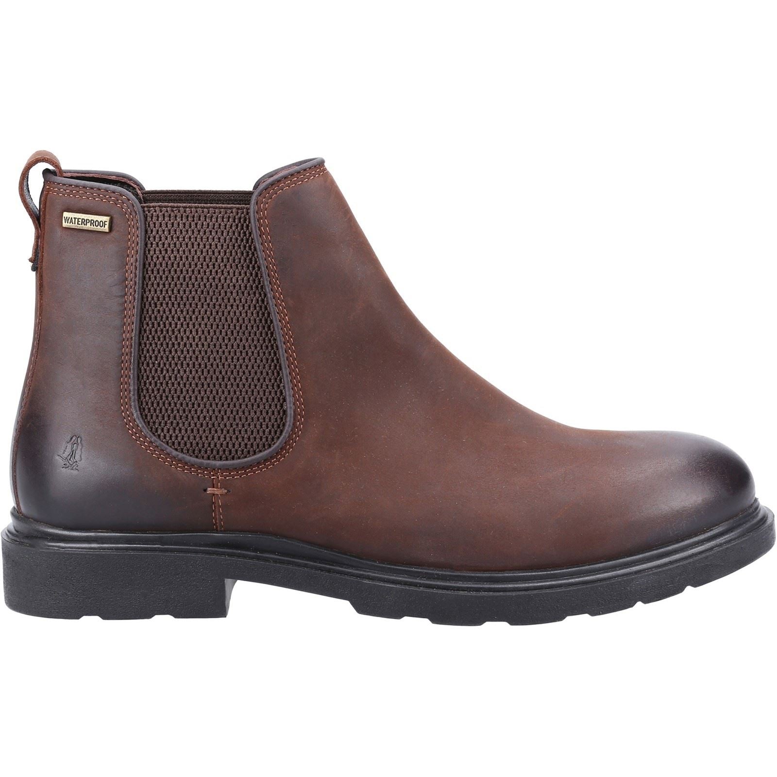 Hush Puppies Preston Chelsea Braune Herrenstiefel Aus Leder
