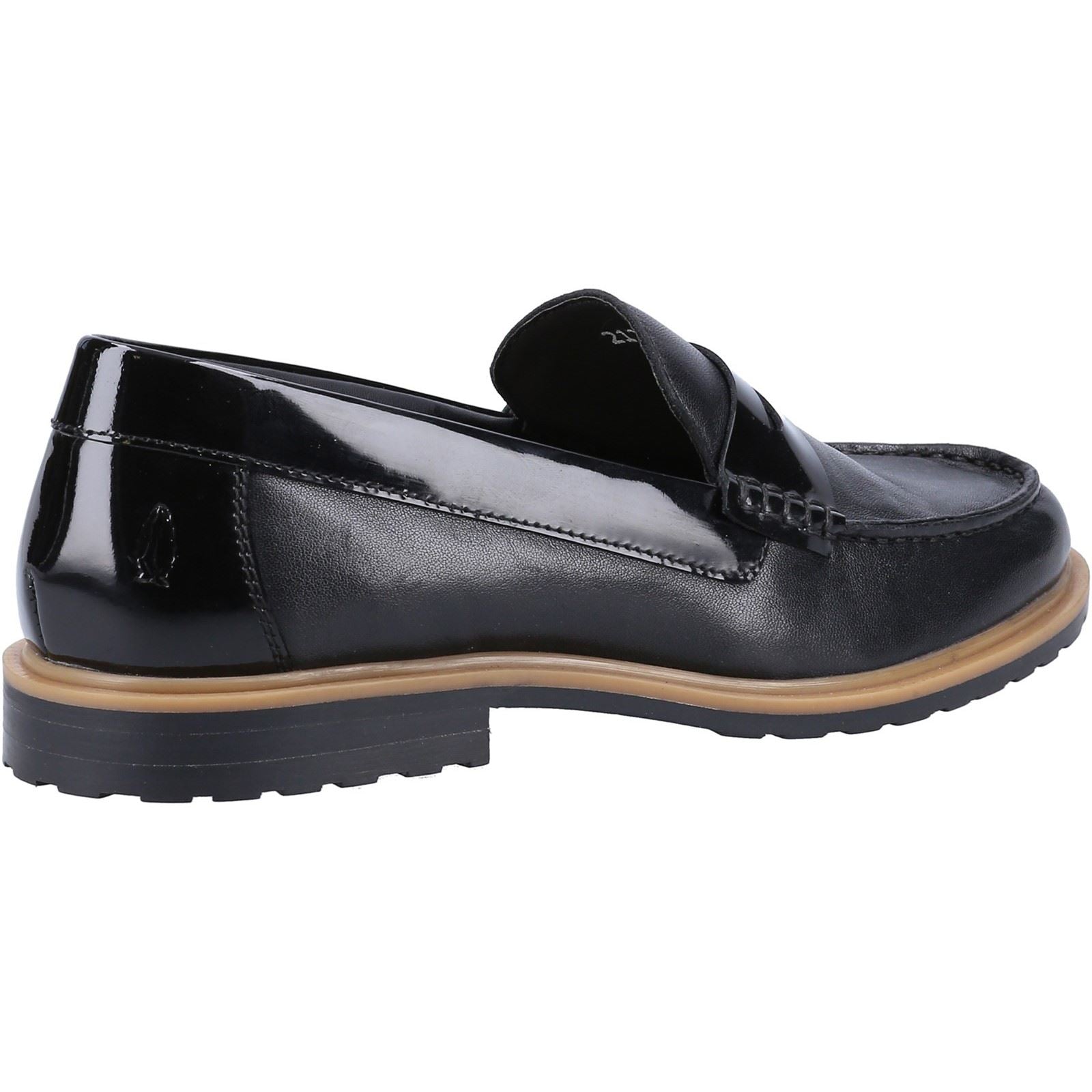 Hush Puppies Verity Slip On Damen-Schwarze Farbe-Lederloafer