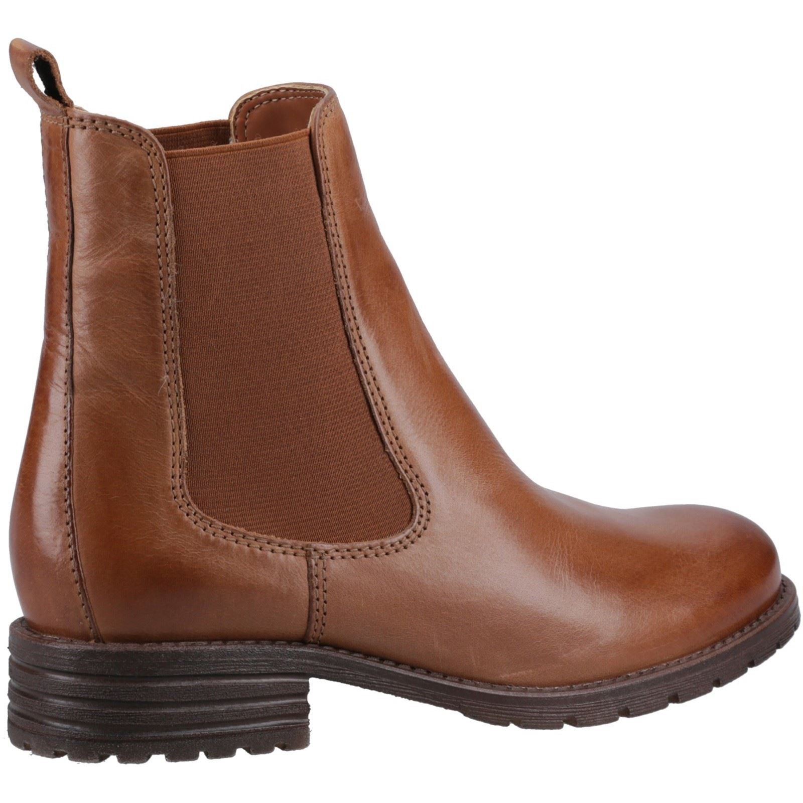 Hush Puppies Priya Leder Damen Tan Stiefel
