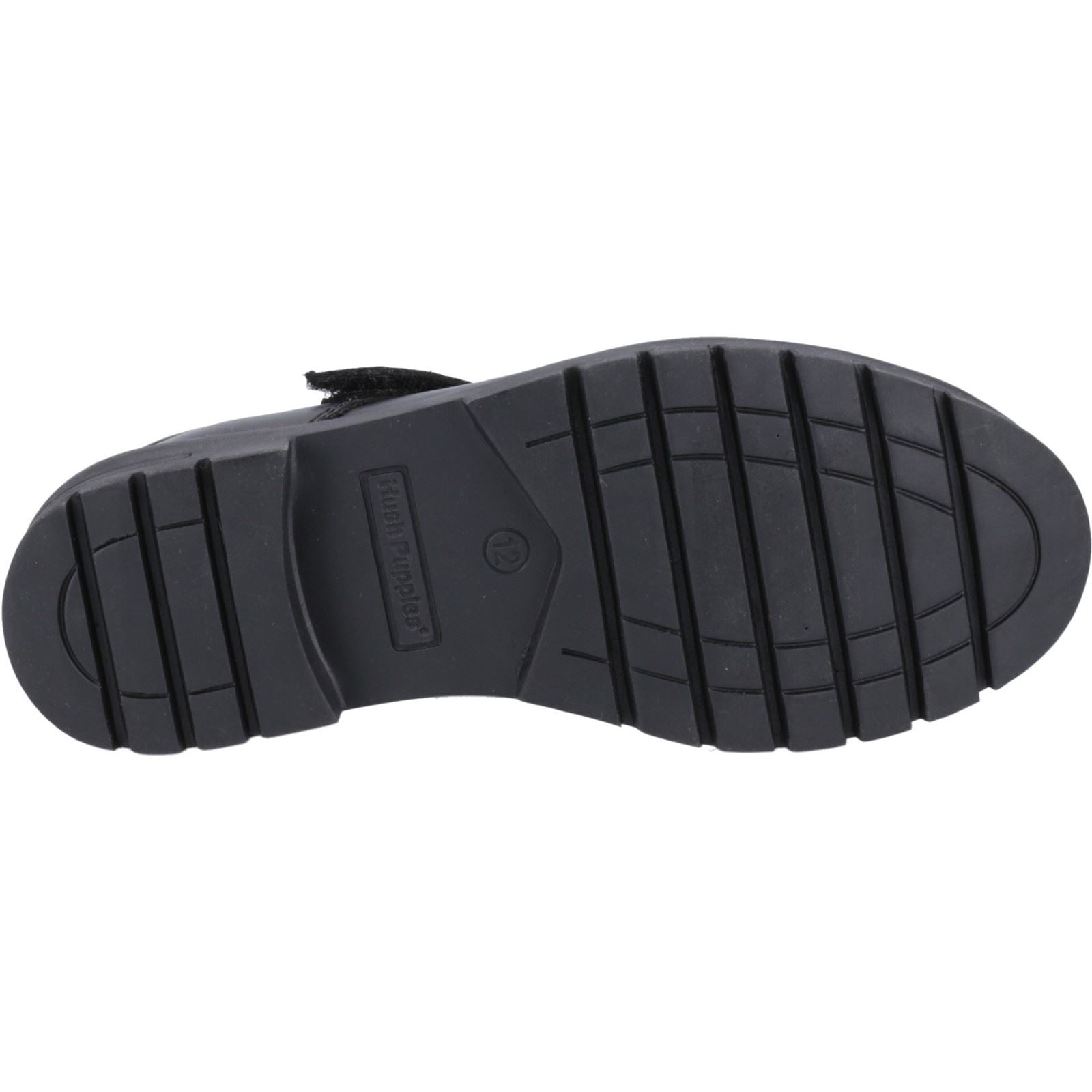 Hush Puppies Tanya Junior Mädchenschuhe Aus Schwarzem Leder