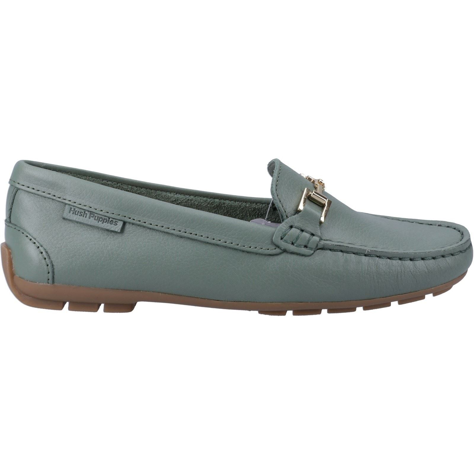 Hush Puppies Eleanor Leder Damen Slipper Sage