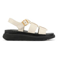 FitFlop GEN-FF Fisherman Damen Sandalen Aus Beige Leder