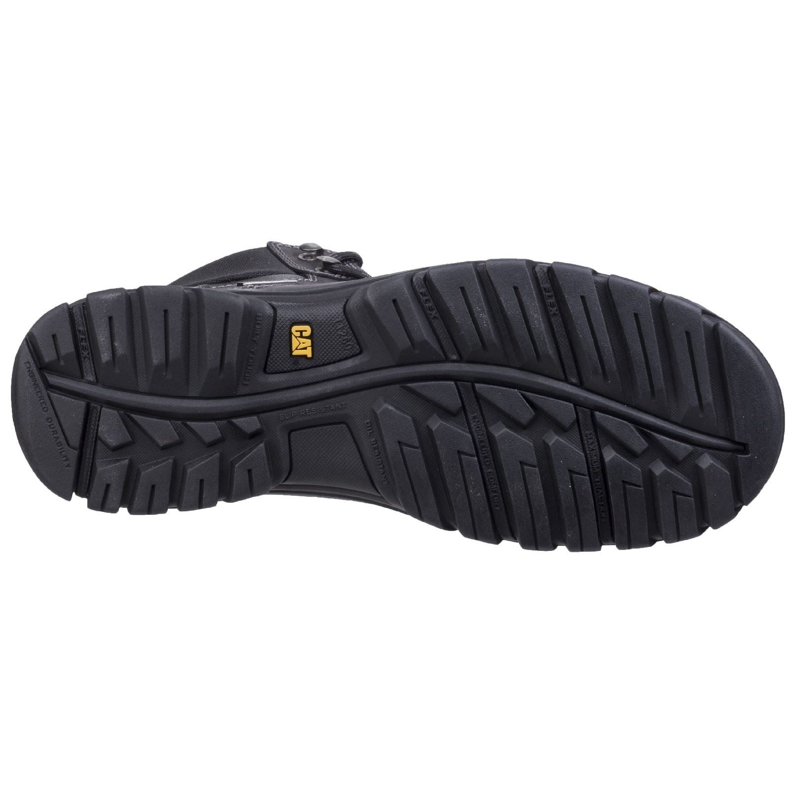Caterpillar Rahmenleder Schwarze Sicherheitsstiefel