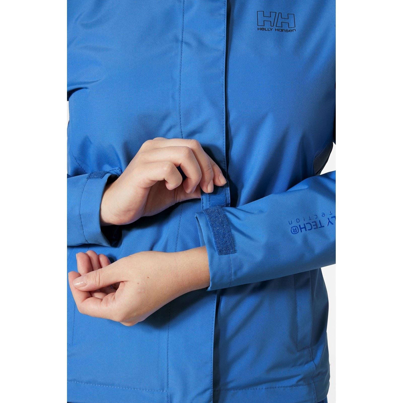 Helly Hansen Sport Seven J Damen Blaue Regenjacke