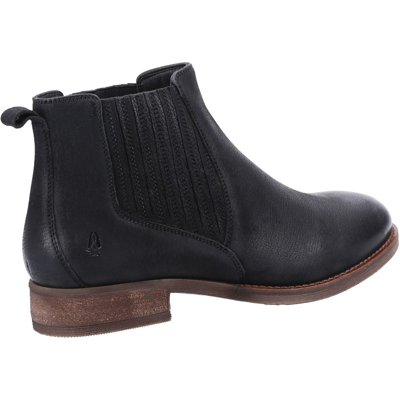 Hush Puppies Edith Damenlederstiefel In Schwarz