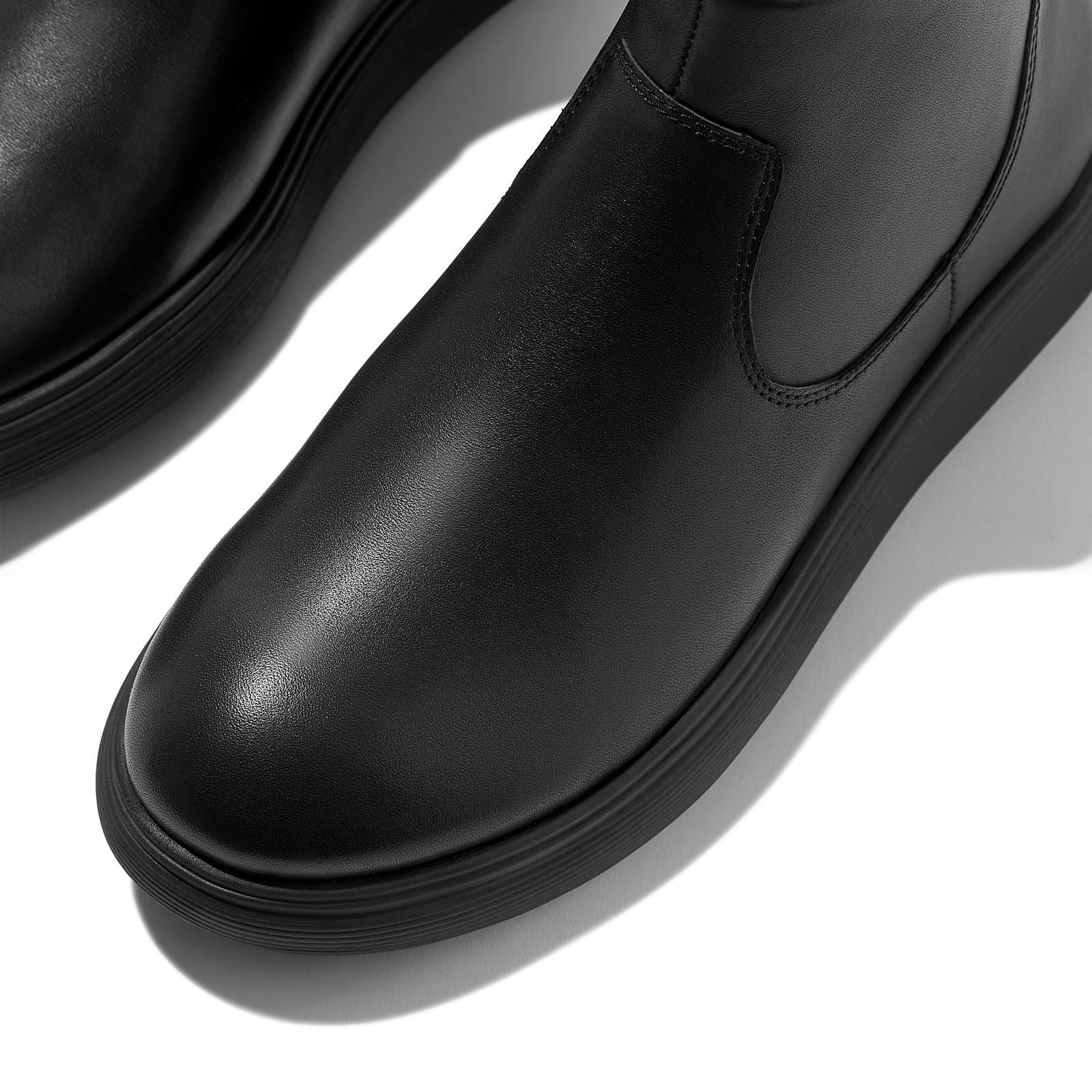 Fitflop Iq-Comff Leder Damen All Black Stiefel