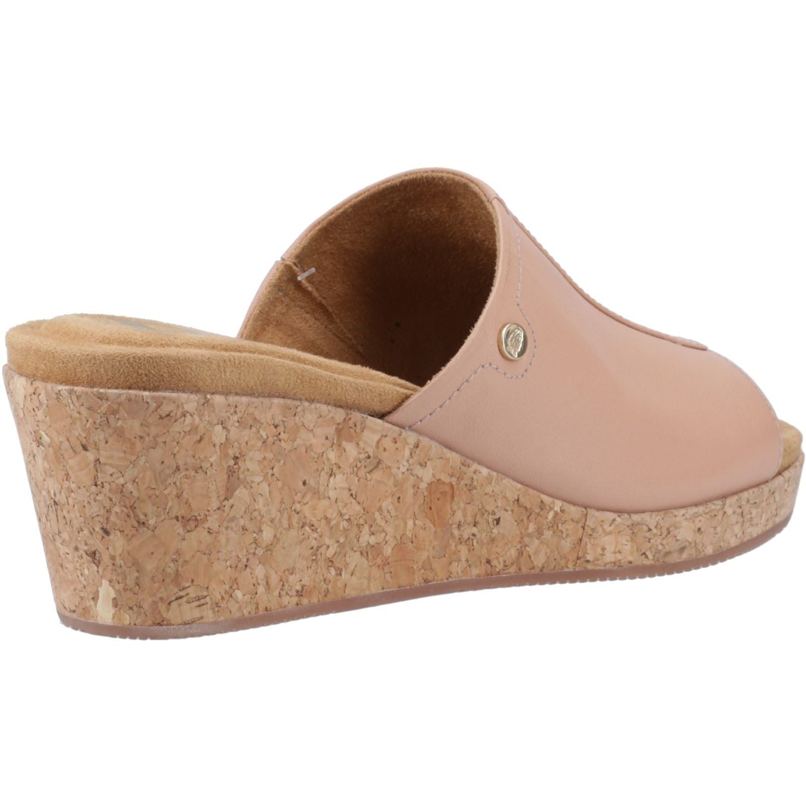 Hush Puppies Willow Leder Damen Cafe Creme Keilabsätze