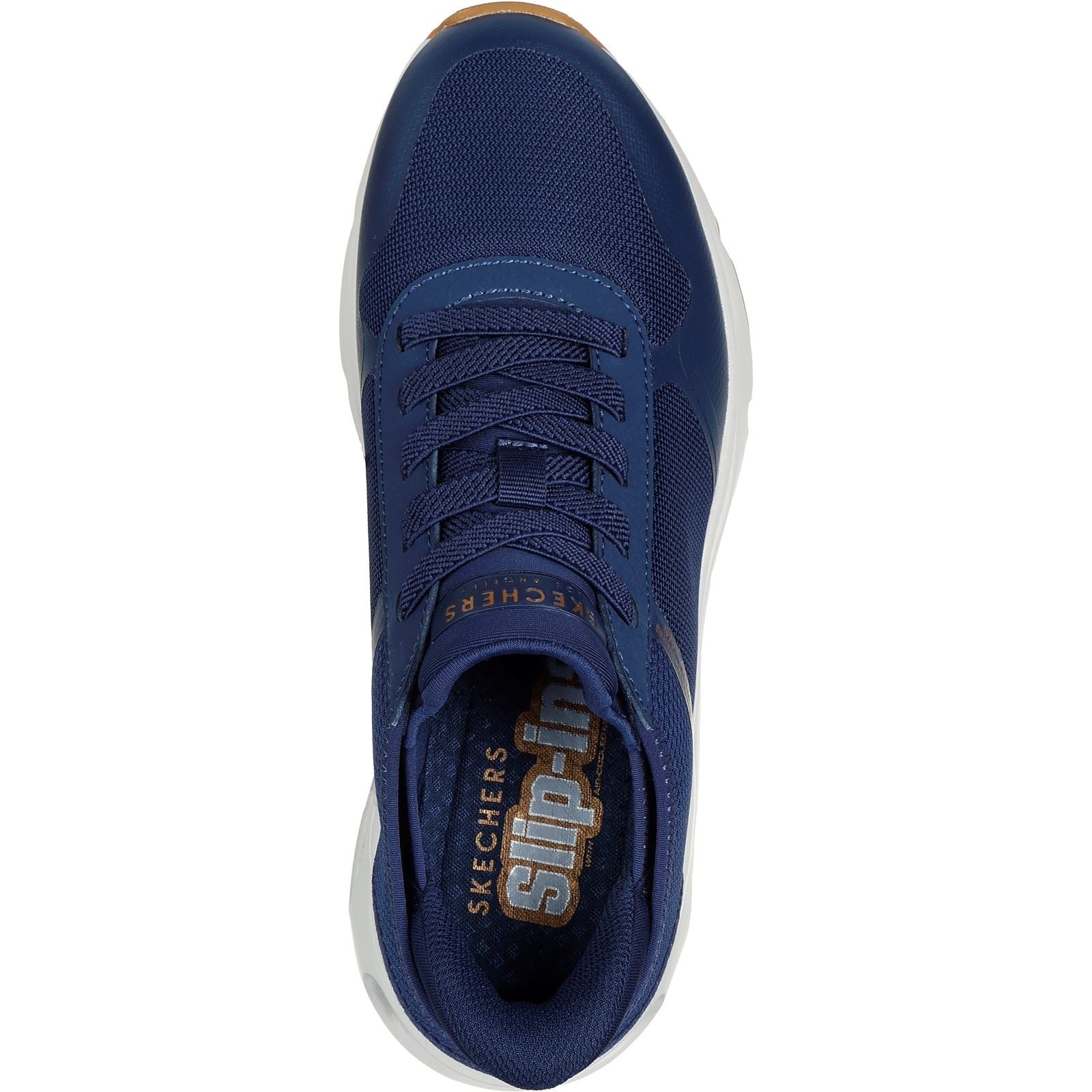 Skechers Tres-Air Uno Easy Steppers Textile Damen Navy Sneakers