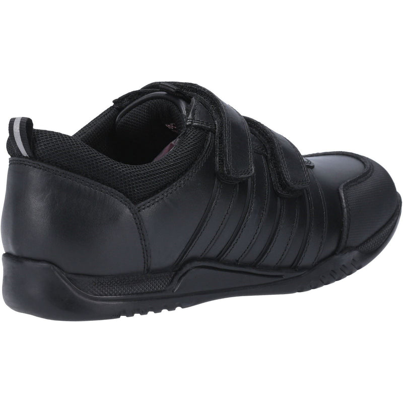 Hush Puppies Josh Junior Lederslipper In Schwarz Für Jungen
