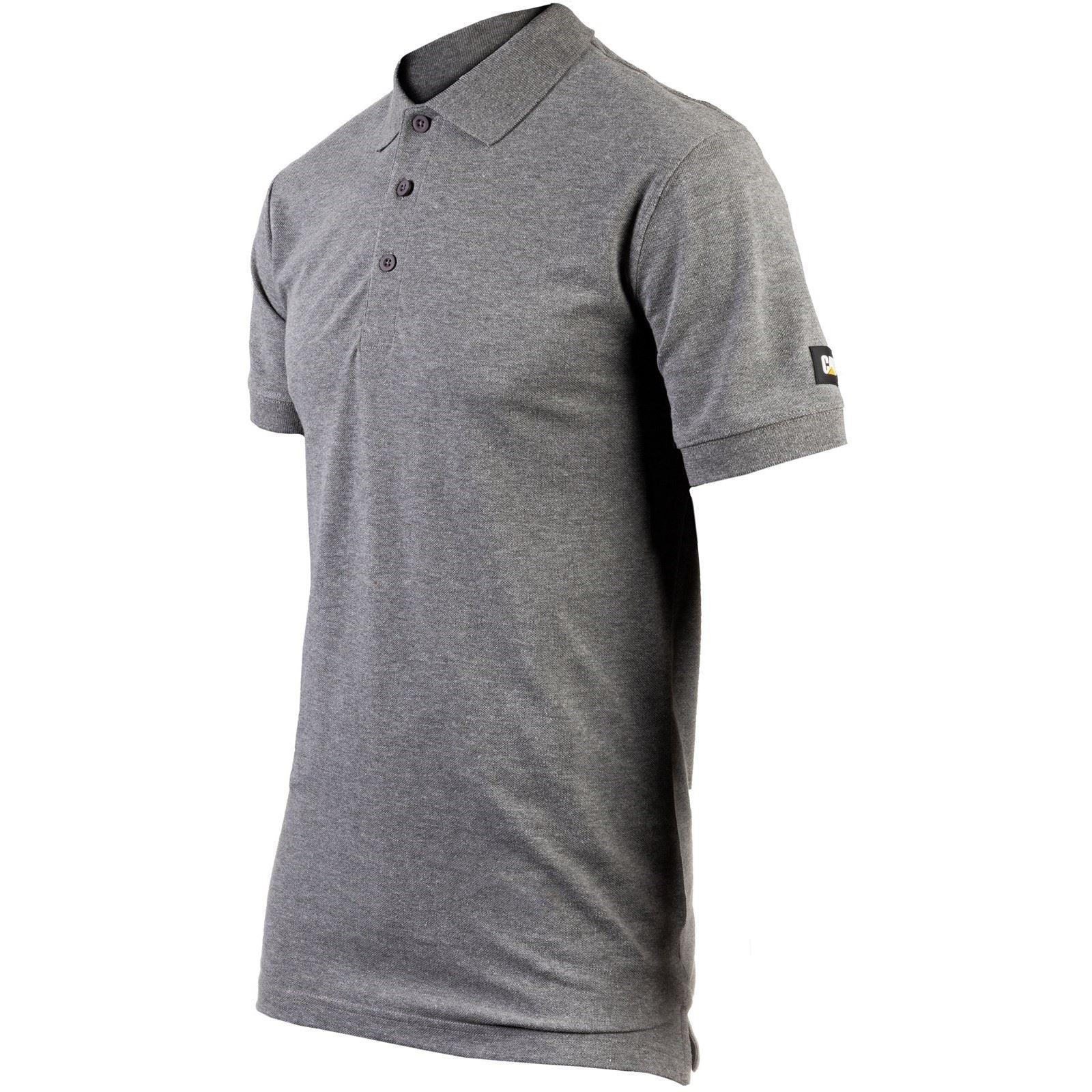 Caterpillar Essentials Baumwoll Herren Poloshirt In Grau